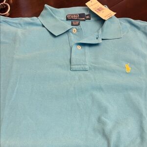 Polo by Ralph Lauren Men's Light Blue Polo Shirt